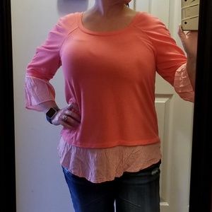 Maurices peach dressy top